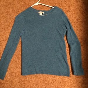 Cashmere sweater turquoise size small